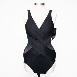 MiracleSuit. Illusionists Crossover One Piece Swimsuit